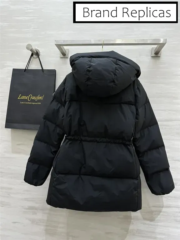 Moncler drawstring waist down jacket